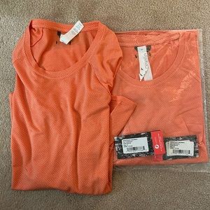 Oiselle Flyout Long Sleeve size 14 coho/ivory